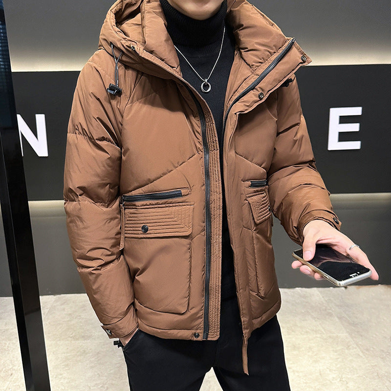 Stylische Plus-Size Daunenjacke im modernen Hongkong-Stil