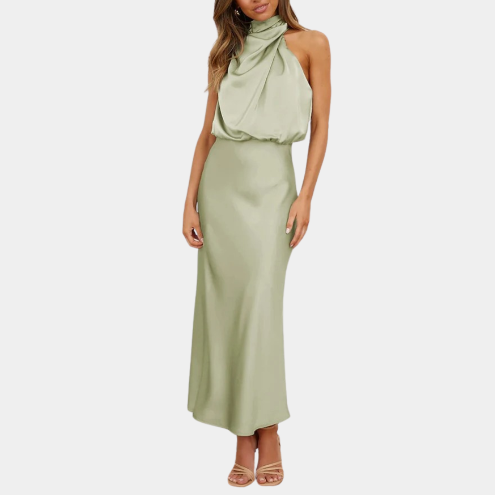 Amara | Damen-Sommerkleid mit klassischem Rundhalsausschnitt – leicht, bequem und stilvoll
