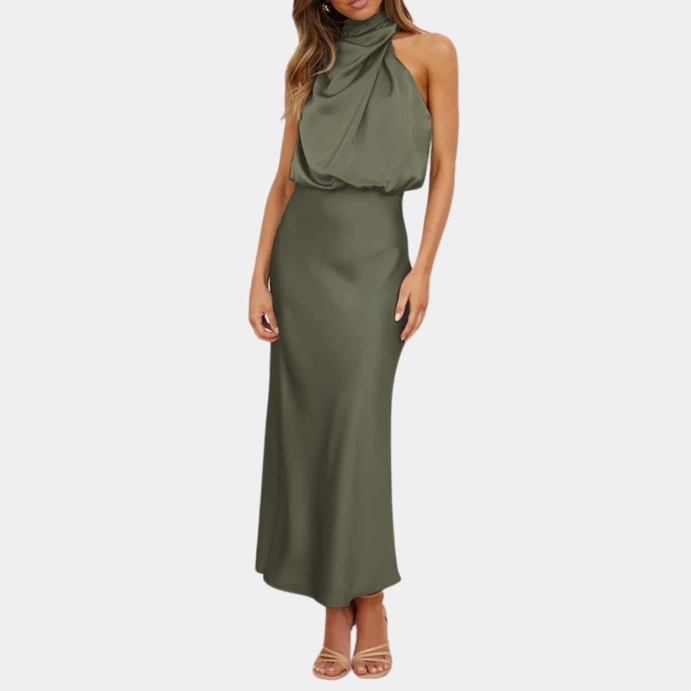 Amara | Damen-Sommerkleid mit klassischem Rundhalsausschnitt – leicht, bequem und stilvoll