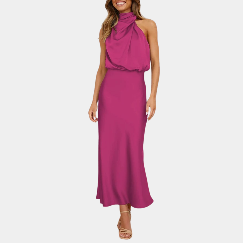 Amara | Damen-Sommerkleid mit klassischem Rundhalsausschnitt – leicht, bequem und stilvoll