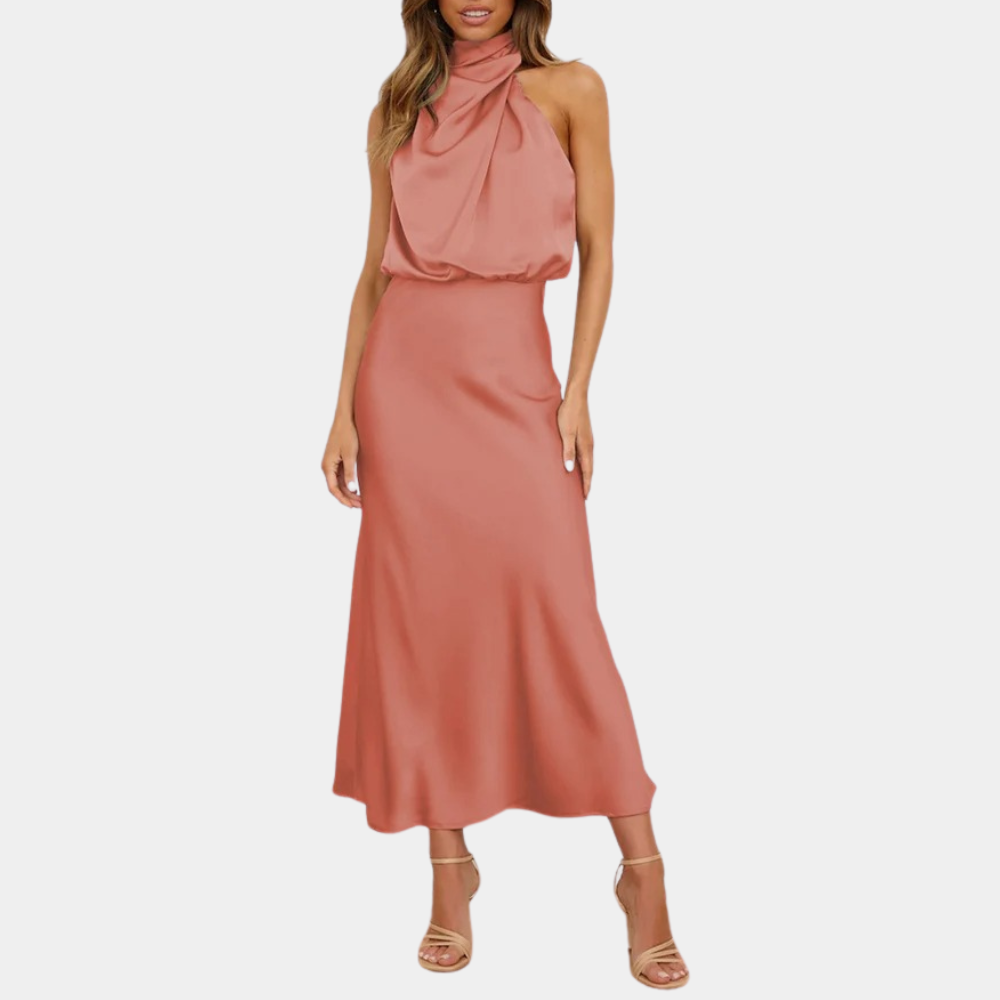 Amara | Damen-Sommerkleid mit klassischem Rundhalsausschnitt – leicht, bequem und stilvoll