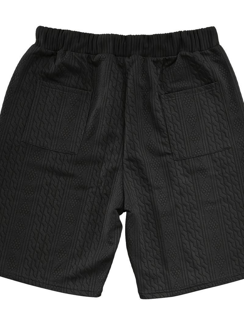 Andrew | Bequemes Strickset mit V-Ausschnitt und passenden Shorts für Herren | Stilvoll, komfortabel & vielseitig