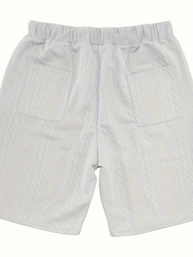 Andrew | Bequemes Strickset mit V-Ausschnitt und passenden Shorts für Herren | Stilvoll, komfortabel & vielseitig