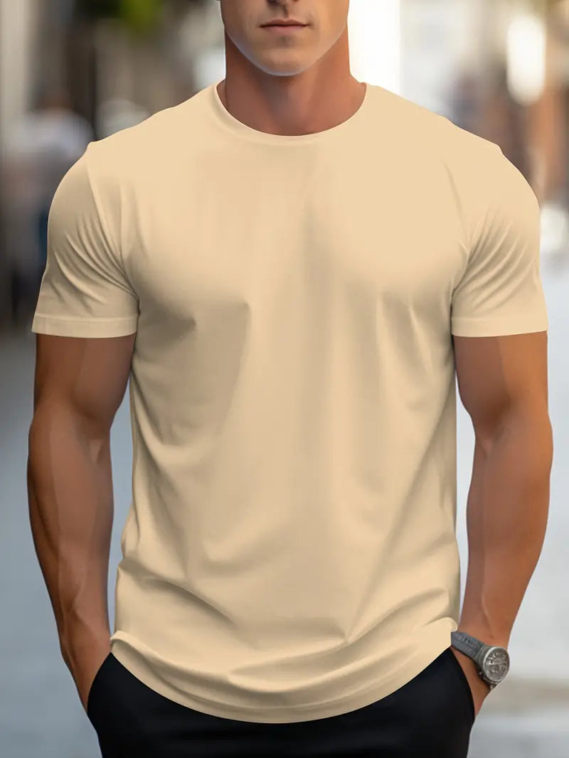Aristos | Klassisches Herren-T-Shirt mit Rundhalsausschnitt und bequemem Schnitt