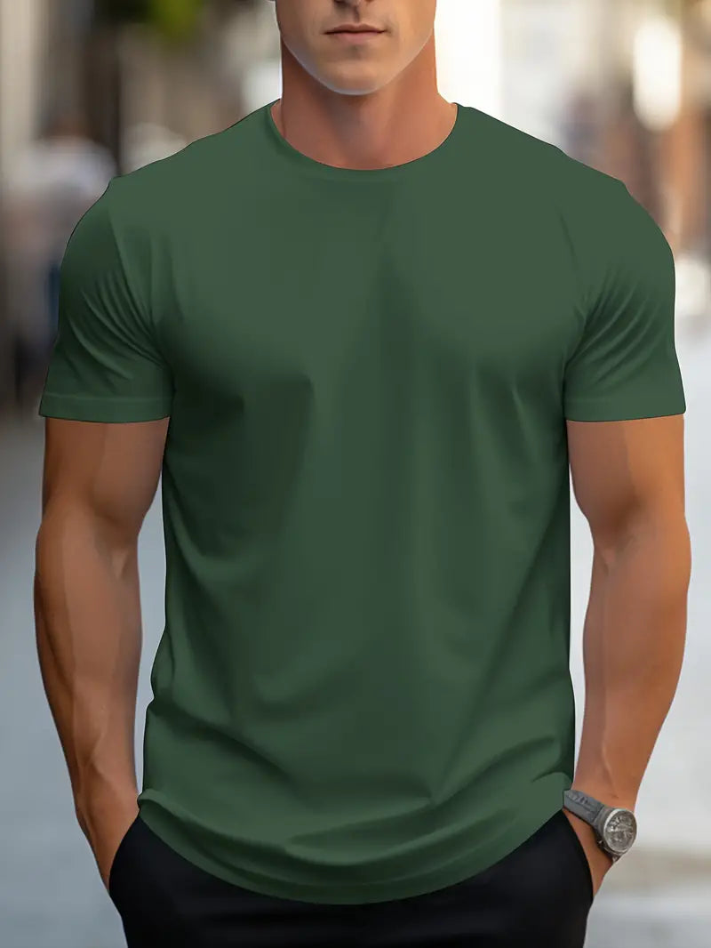 Aristos | Klassisches Herren-T-Shirt mit Rundhalsausschnitt und bequemem Schnitt
