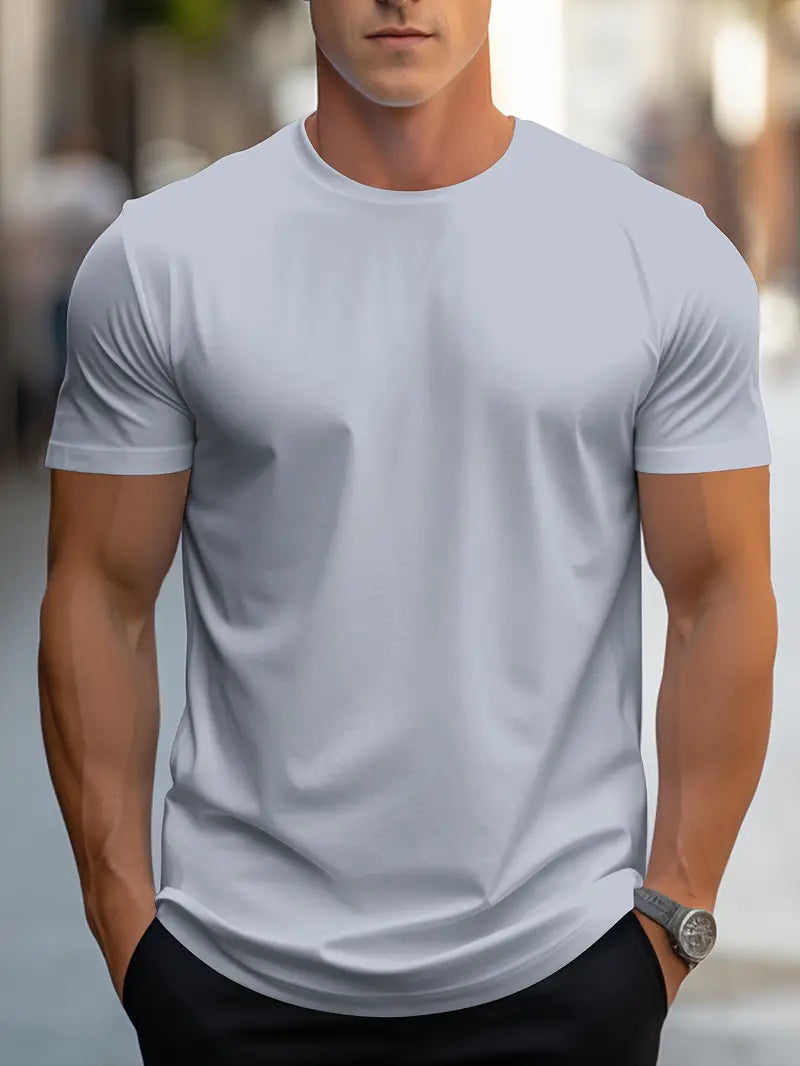 Aristos | Klassisches Herren-T-Shirt mit Rundhalsausschnitt und bequemem Schnitt