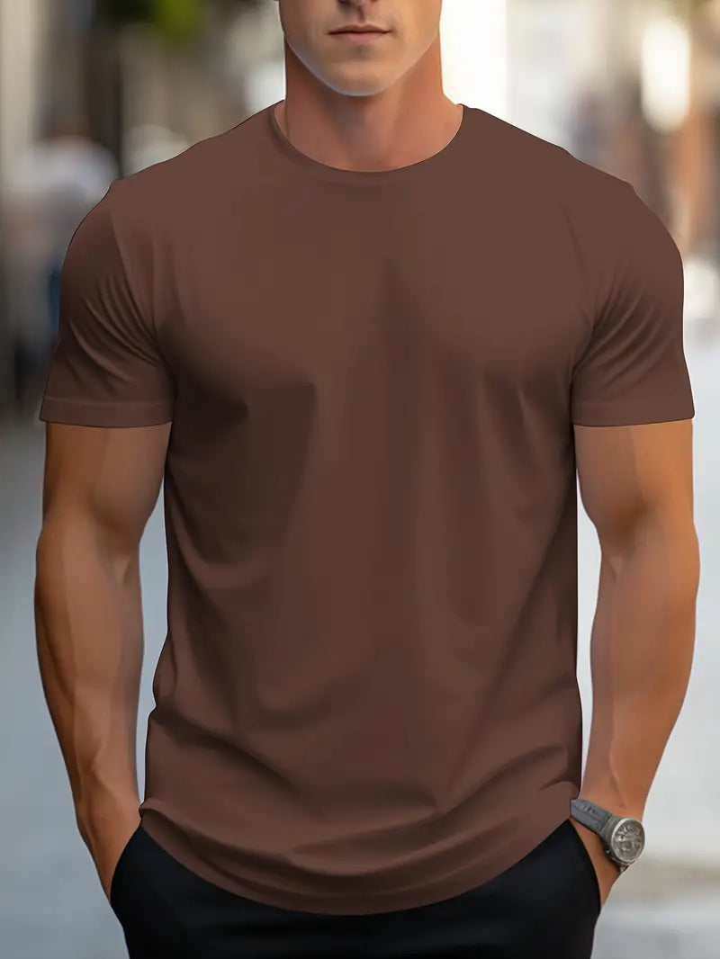 Aristos | Klassisches Herren-T-Shirt mit Rundhalsausschnitt und bequemem Schnitt
