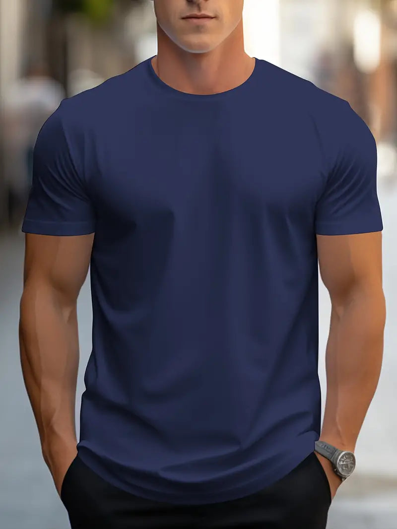 Aristos | Klassisches Herren-T-Shirt mit Rundhalsausschnitt und bequemem Schnitt
