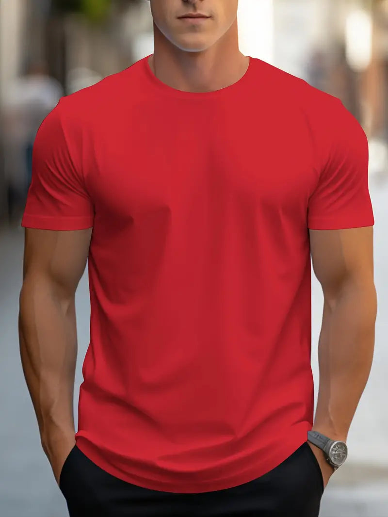Aristos | Klassisches Herren-T-Shirt mit Rundhalsausschnitt und bequemem Schnitt