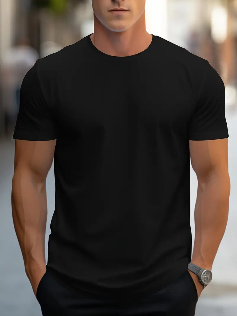 Aristos | Klassisches Herren-T-Shirt mit Rundhalsausschnitt und bequemem Schnitt