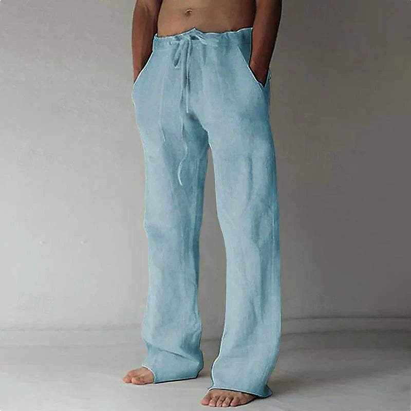 Arthur | Herren-Leinenhose mit weitem Schnitt – Luftig, Bequem & Stilvoll
