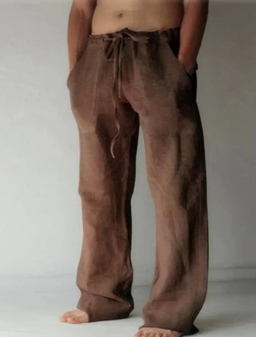 Arthur | Herren-Leinenhose mit weitem Schnitt – Luftig, Bequem & Stilvoll