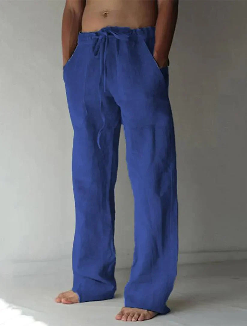Arthur | Herren-Leinenhose mit weitem Schnitt – Luftig, Bequem & Stilvoll