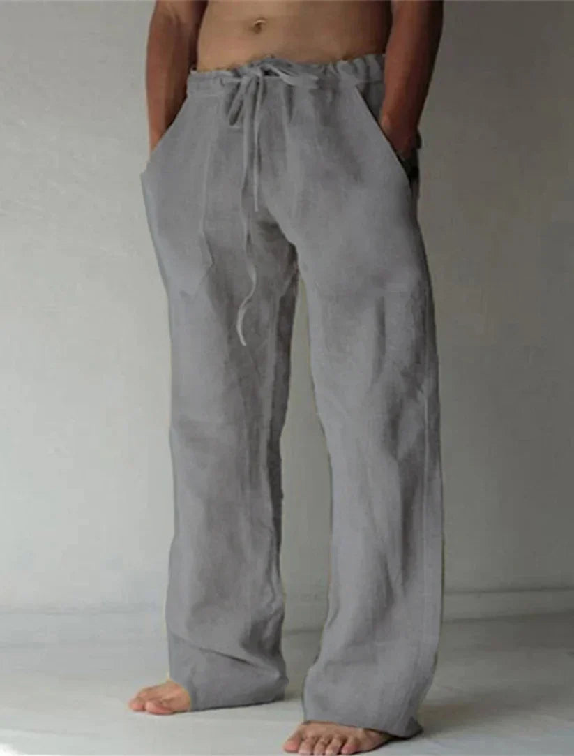 Arthur | Herren-Leinenhose mit weitem Schnitt – Luftig, Bequem & Stilvoll