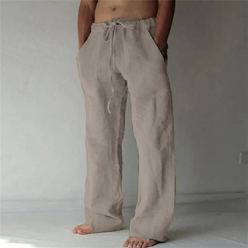 Arthur | Herren-Leinenhose mit weitem Schnitt – Luftig, Bequem & Stilvoll