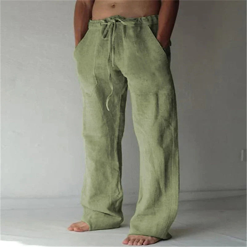Arthur | Herren-Leinenhose mit weitem Schnitt – Luftig, Bequem & Stilvoll