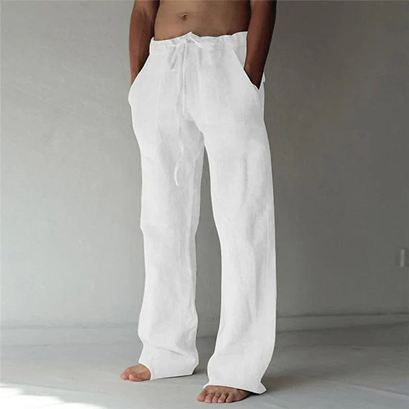 Arthur | Herren-Leinenhose mit weitem Schnitt – Luftig, Bequem & Stilvoll