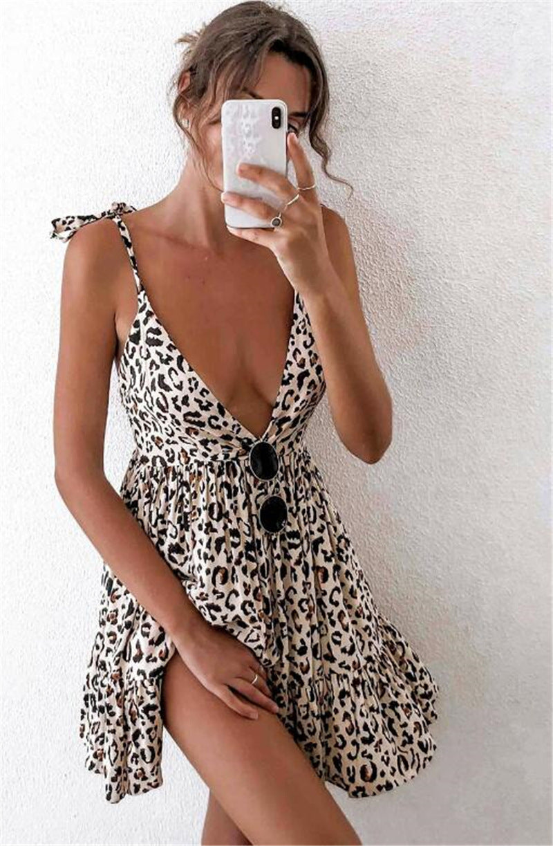 Bedrucktes Riemchen-Sommerkleid | Leichtes Sommerkleid für Feminine Looks