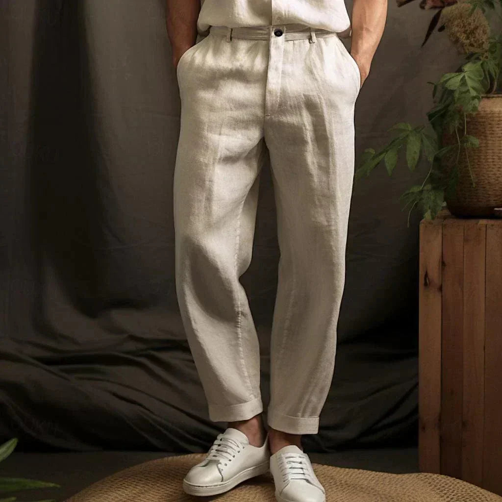 Benjamin | Casual Herren Leinenhose für den Sommer | Leicht, atmungsaktiv & bequem