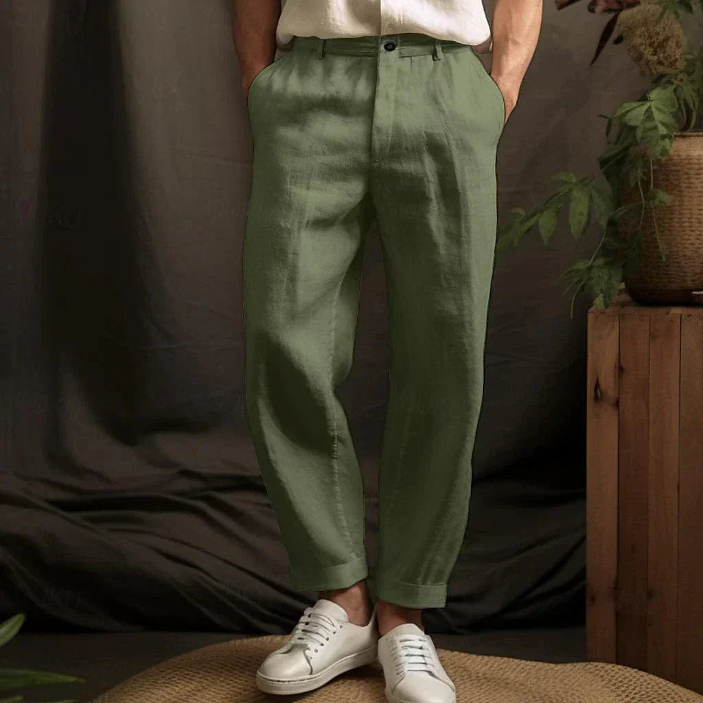 Benjamin | Casual Herren Leinenhose für den Sommer | Leicht, atmungsaktiv & bequem