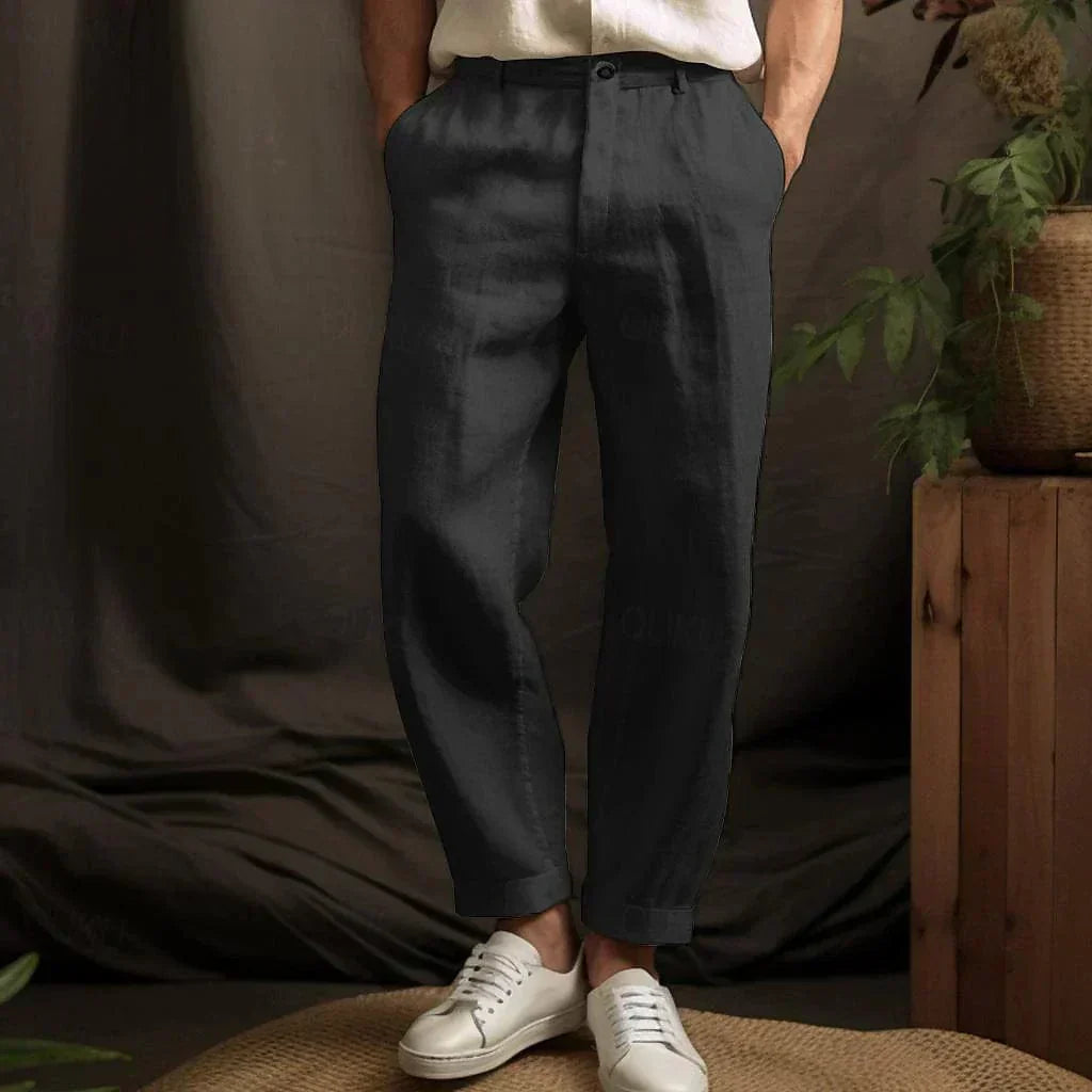 Benjamin | Casual Herren Leinenhose für den Sommer | Leicht, atmungsaktiv & bequem