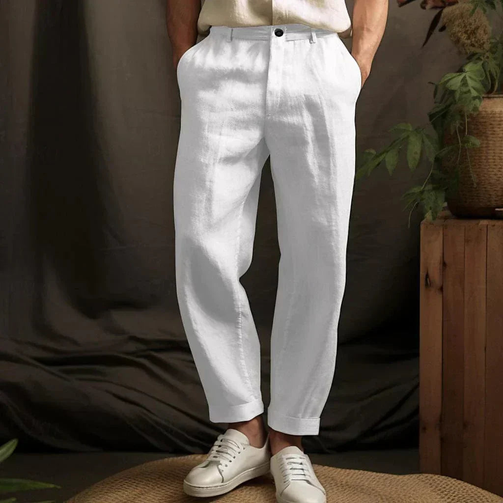 Benjamin | Casual Herren Leinenhose für den Sommer | Leicht, atmungsaktiv & bequem