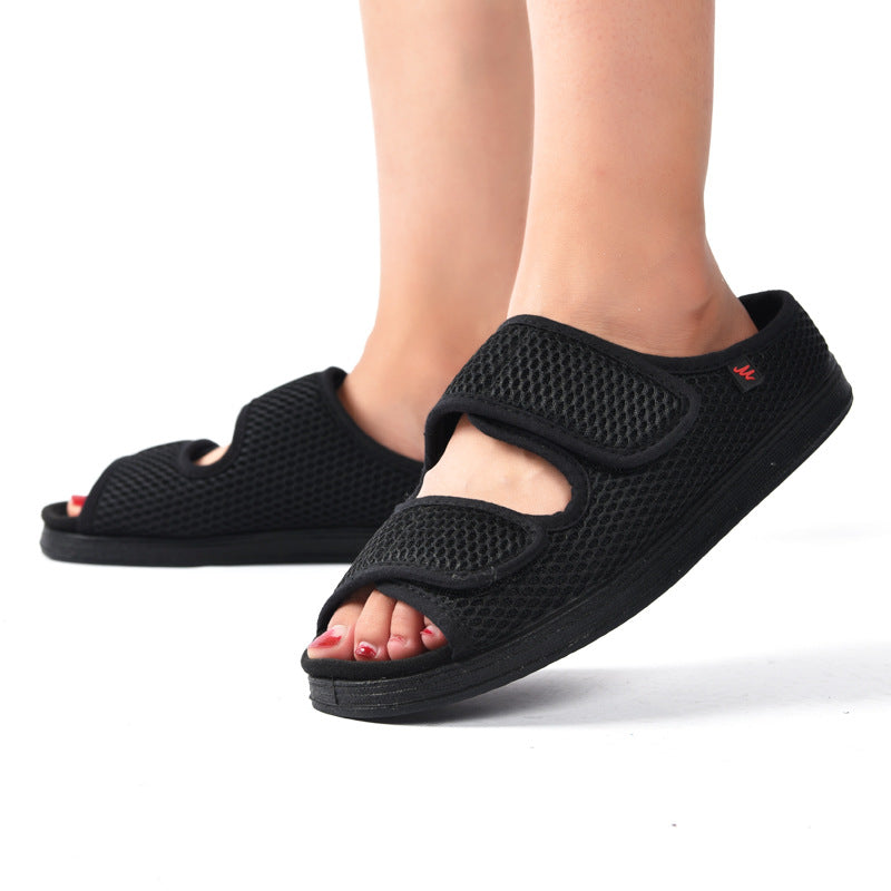 Breite Diabetikerschuhe für geschwollene Füße | Komfortabel, atmungsaktiv & verstellbar