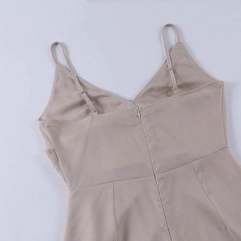Callie | Elegantes langes Damenkleid mit V-Ausschnitt | Figurbetont, stilvoll & vielseitig