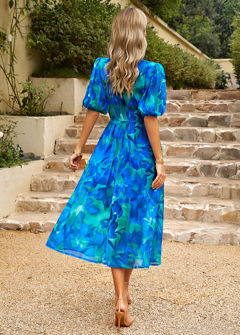 Clara Langes Sommerkleid | Fließendes Sommerkleid für Elegante Looks