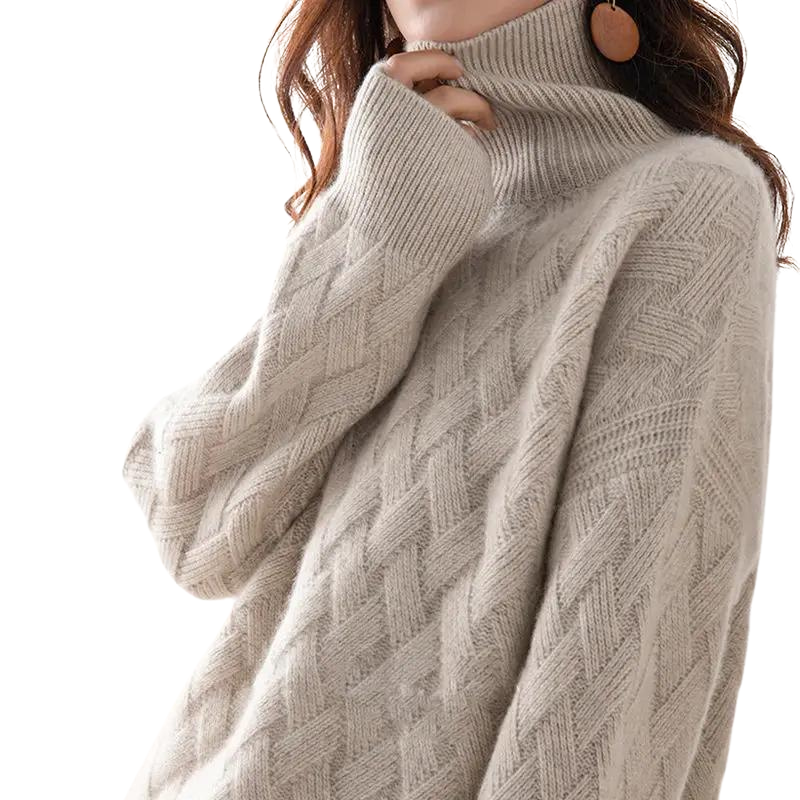 Damen Kaschmir Rollkragenpullover – Weich, Warm & Zeitlos Elegant
