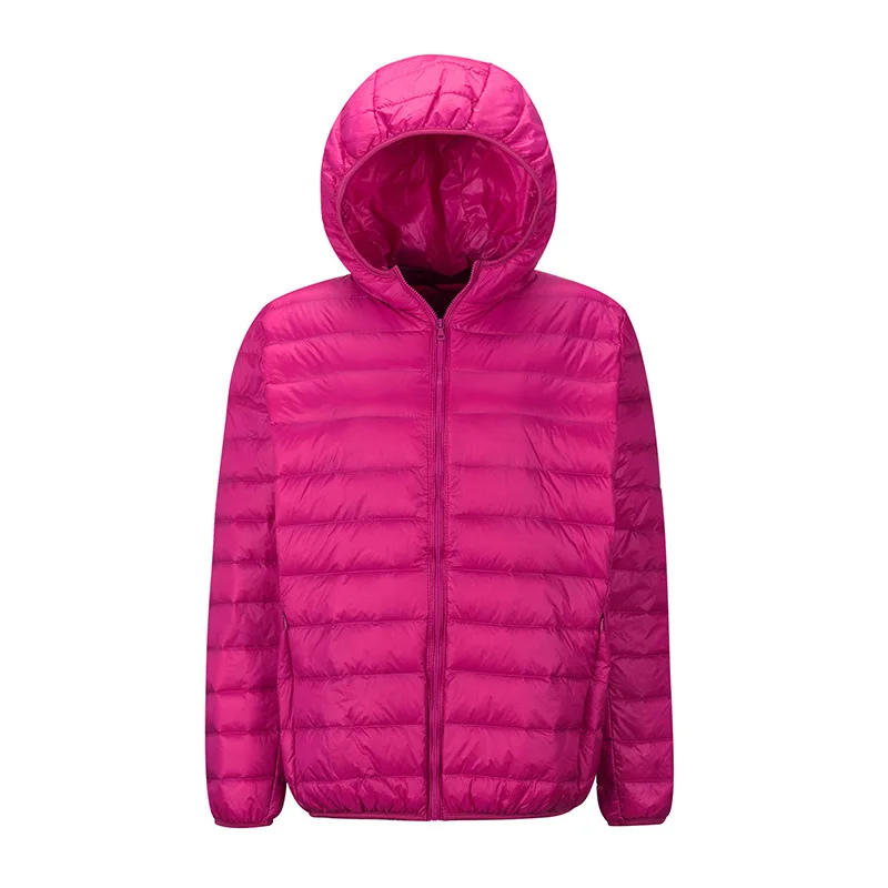 Damen Pufferjacke Ultraleicht mit Kapuze – Faltbare Steppjacke für Reisen