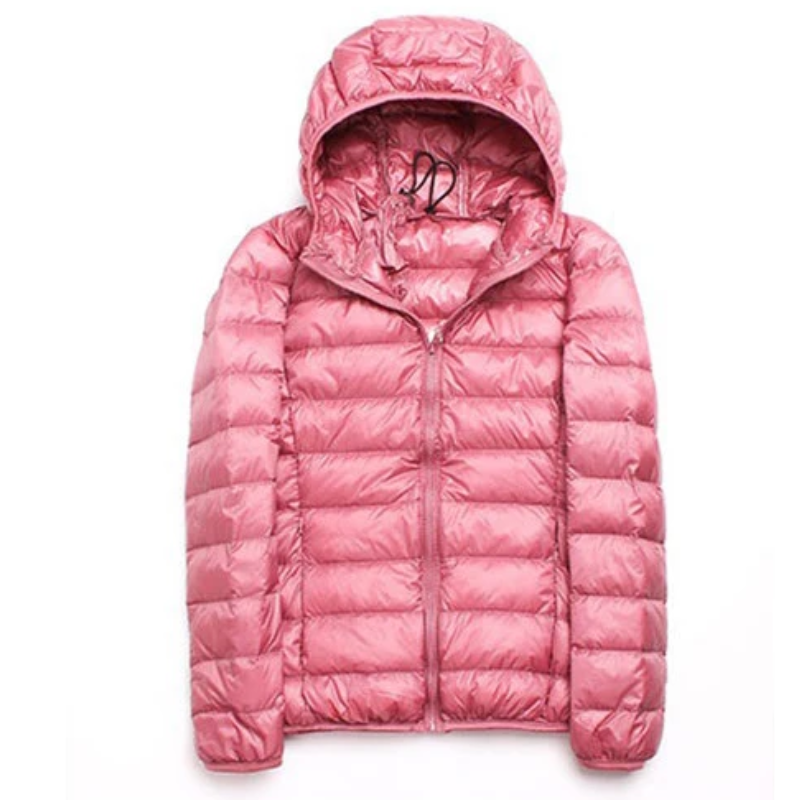 Damen Pufferjacke Ultraleicht mit Kapuze – Faltbare Steppjacke für Reisen