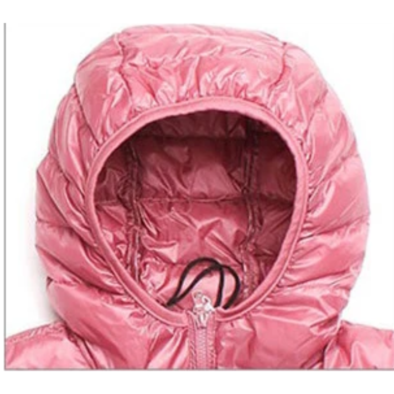 Damen Pufferjacke Ultraleicht mit Kapuze – Faltbare Steppjacke für Reisen