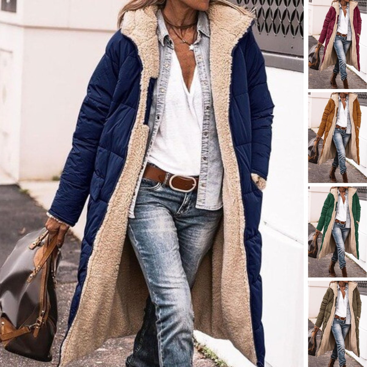 Damen Puffermantel Lang – Warmer Steppmantel für Wintertage