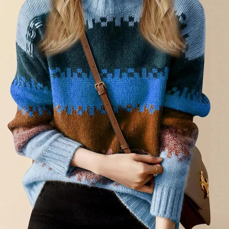 Damen Strick Rollkragenpullover – Weicher Pullover im klassischen Design