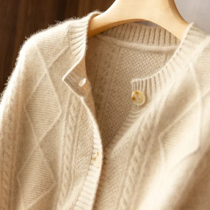 Damen Strickjacke – Klassischer Cardigan aus weichem Strick