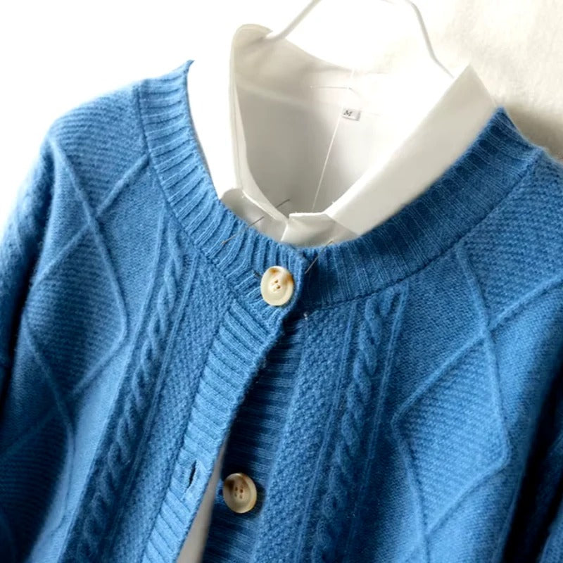 Damen Strickjacke – Klassischer Cardigan aus weichem Strick