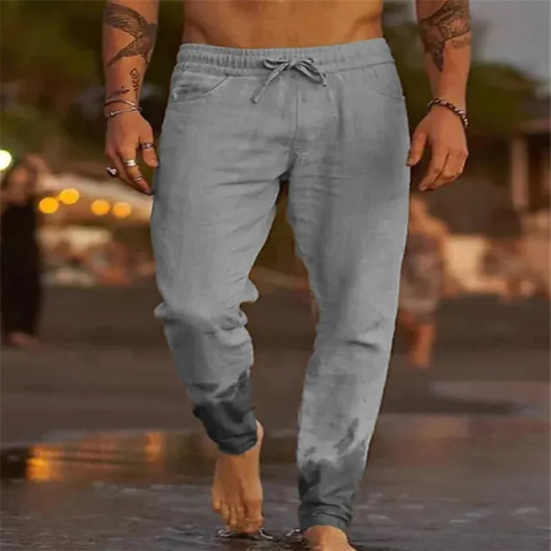 David | Lässige Leinenhose für Herren | Atmungsaktiv, bequem & vielseitig
