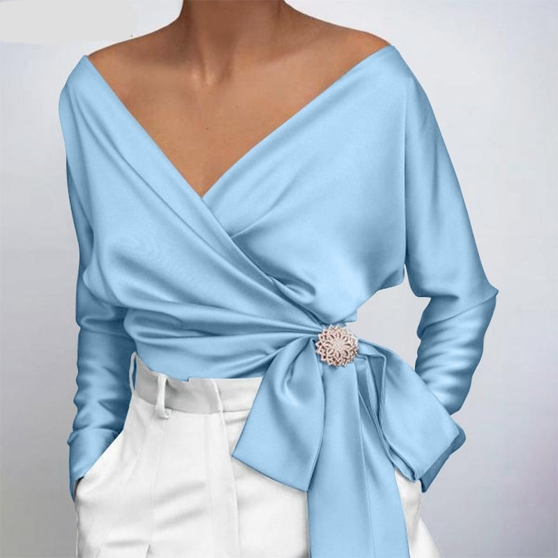 Davina | Seidenbluse für Damen | Luxuriös, elegant & vielseitig kombinierbar