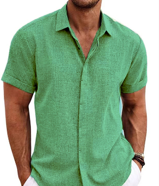 Dominik | Stilvolles Herren-Kurzarmhemd mit bequemem Schnitt und sommerlichem Design