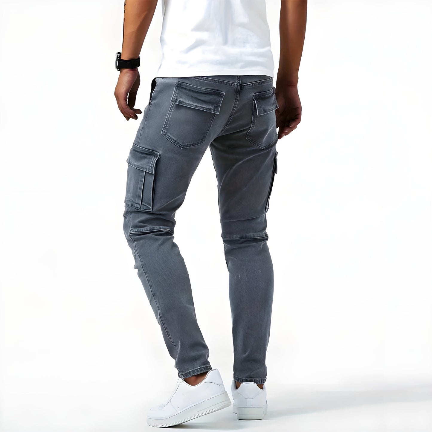 Edvard | Stretch-Cargo-Hose für Herren mit Comfort-Fit und praktischen Taschen