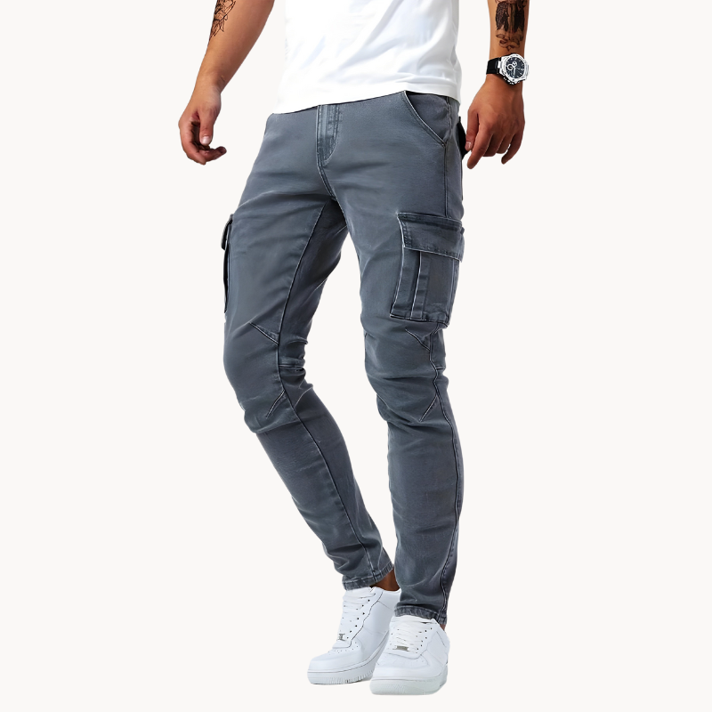 Edvard | Stretch-Cargo-Hose für Herren mit Comfort-Fit und praktischen Taschen