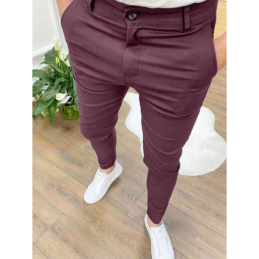 Elegante Herren Business-Hose | Vielseitige Stoffhose für Büro und Alltag