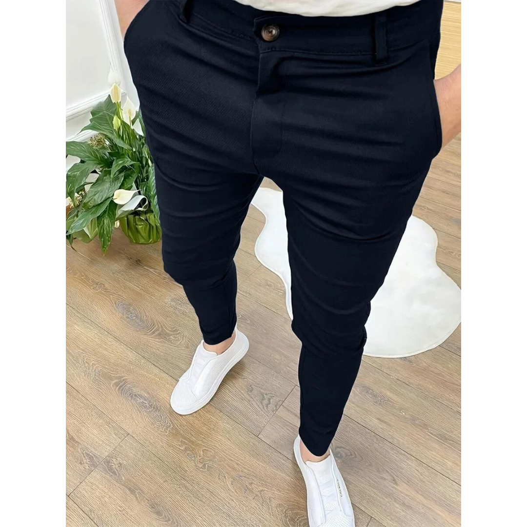 Elegante Herren Business-Hose | Vielseitige Stoffhose für Büro und Alltag