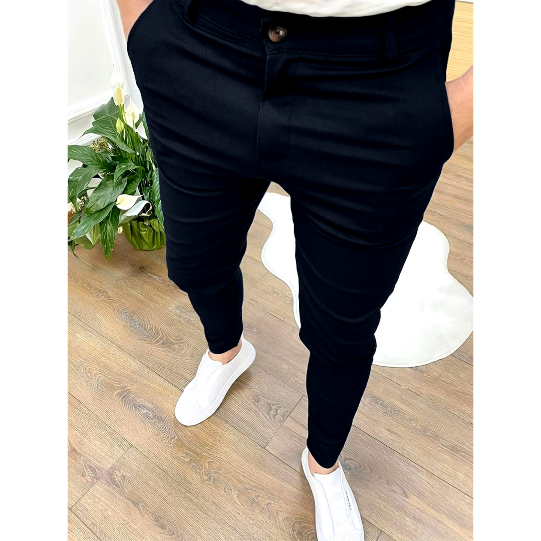 Elegante Herren Business-Hose | Vielseitige Stoffhose für Büro und Alltag