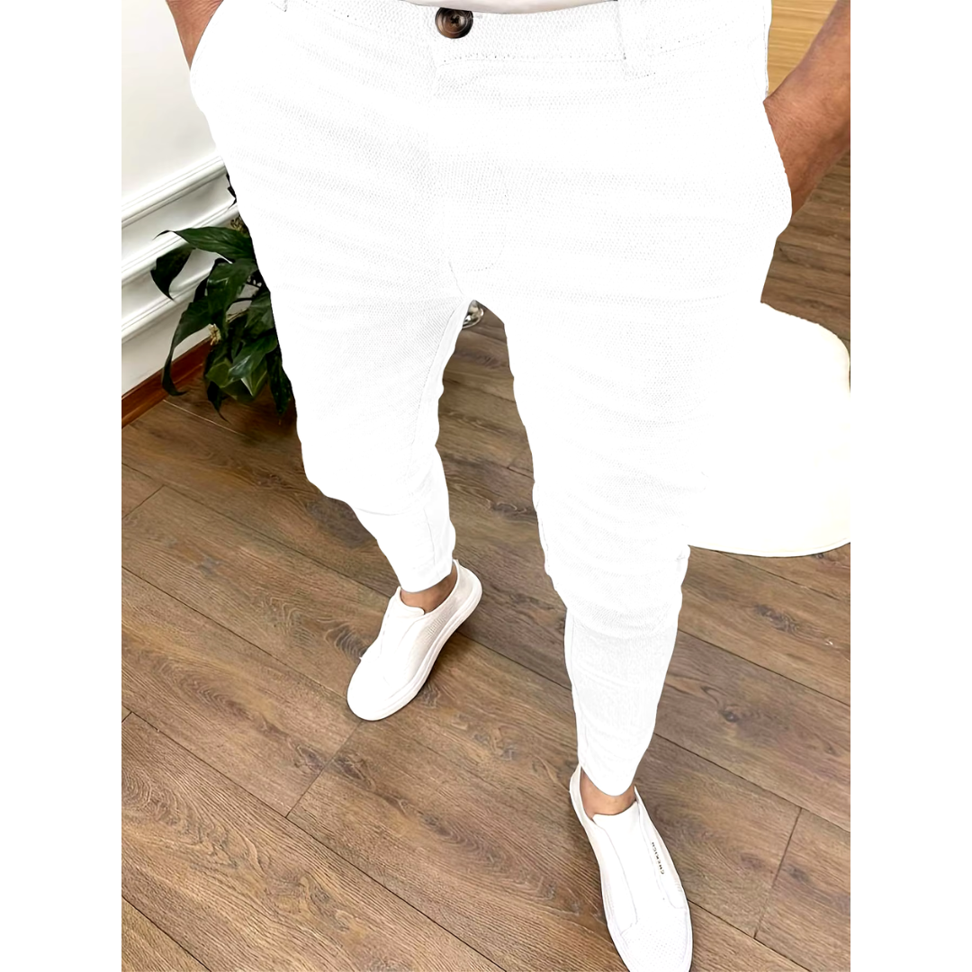 Elegante Herren Business-Hose | Vielseitige Stoffhose für Büro und Alltag