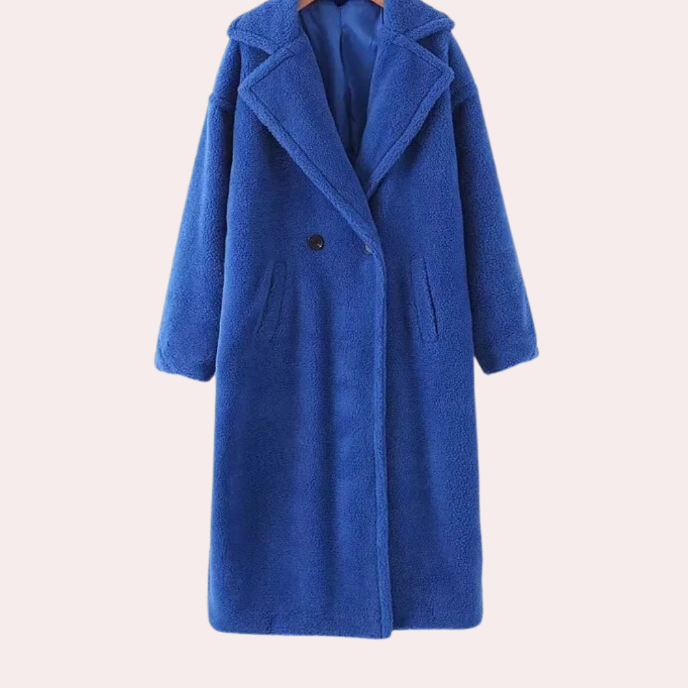 Eleganter Damenmantel Aus Plüsch Von Szilard Für Komfort