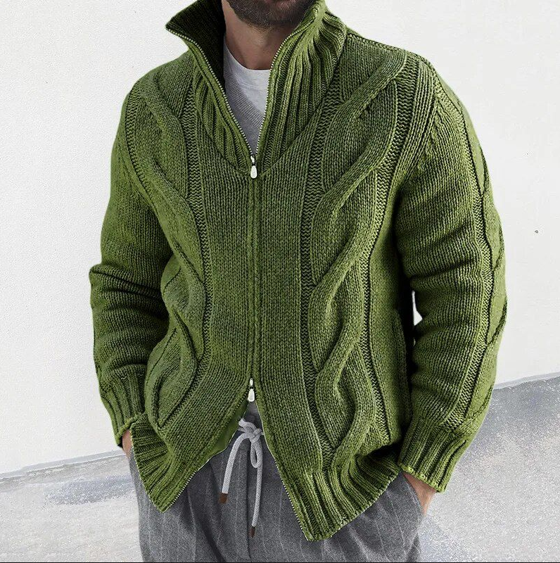 Eleganter Herren-Cardigan aus hochwertiger Wolle – Stilvoll und warm