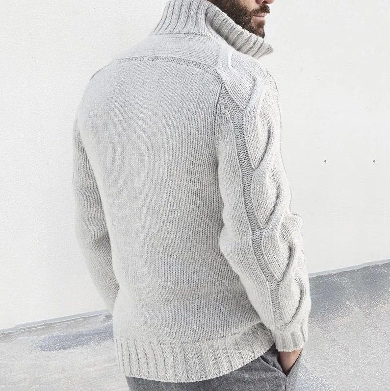Eleganter Herren-Cardigan aus hochwertiger Wolle – Stilvoll und warm