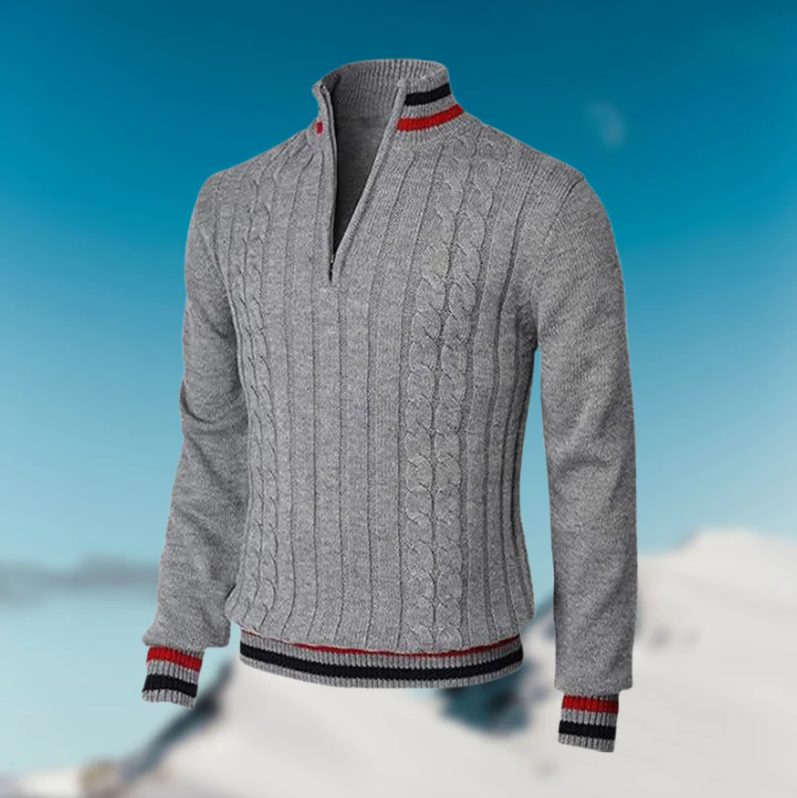 Eleganter Herrenpullover mit klassischem Kragen für jeden Anlass